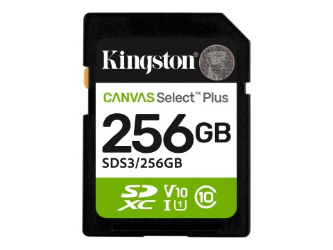 KINGSTON SDXC 256GB Canvas Select Plus Gen3 150MB/s