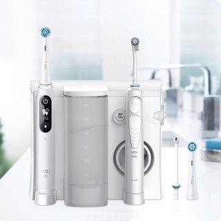 Szczoteczka elektryczna Oral-B iO6 z OxyJet, ładowalna, 5 trybów, 2 końcówki, biała, dla dorosłych, 24 mies. gwarancji