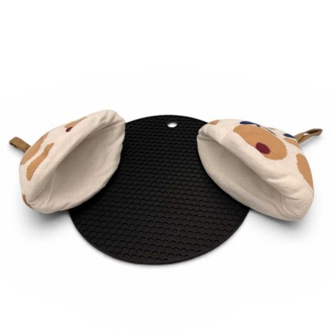 EMALIOWANY GARNEK ŻELIWNY PŁASKI 30cm 3L HAGE NIEBIESKI