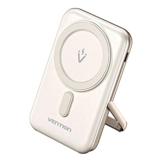 Bezprzewodowy magnetyczny powerbank Vention 20W PD 10000 mAh biały