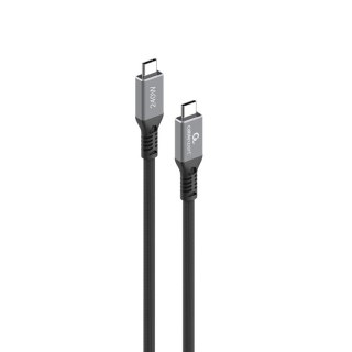 Cablexpert CCBP-USB4-CMCM240-0.3M - wysokiej jakości kabel USB4 typu C do ładowania i przesyłania danych, 40 Gbps, 240 W, 0,3 m