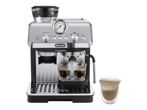 Delonghi Coffee machine | EC9155.MB | Pump pressure 15 bar | Built-in milk frother | Manual | Metal Black | 1400 W