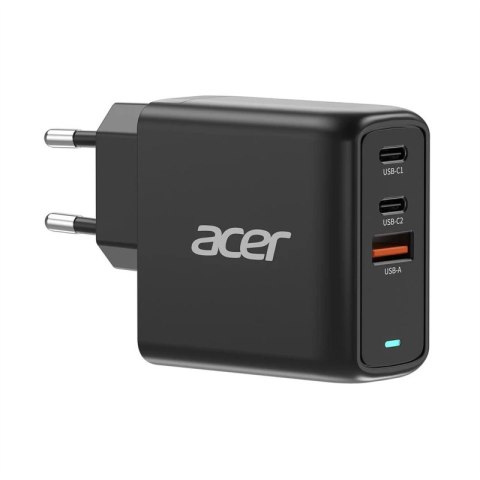 Ładowarka Acer 67 W PD z technologią GaN, 2 porty USB-C i 1 port USB-A, wtyczka UE, kabel USB-C o mocy 100 W, opakowanie detalic