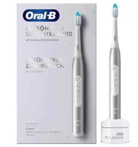Oral-B Pulsonic Slim Luxe 4000 Sonic | Szczoteczka elektryczna | Akumulatorowa | Dla dorosłych | Liczba dołączonych główek szczo
