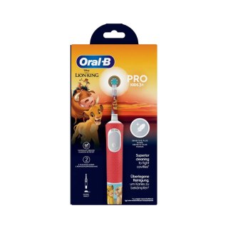Szczoteczka elektryczna Oral-B | Pro Kids 3+ Król Lew | Akumulatorowa | Dla dzieci | Liczba dołączonych główek szczoteczki: 1 | 