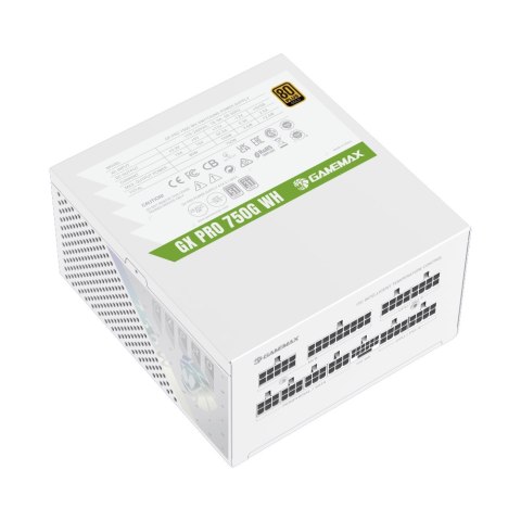 Zasilacz Gamemax | GX PRO 750G WH | 750 W | Gold | Modułowy