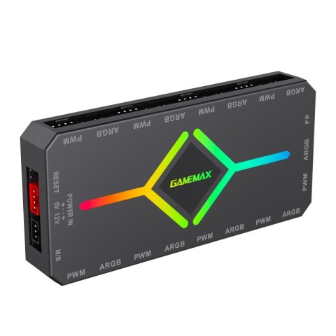 Gamemax | V4.0 ARGB PWM HUB BK | Hub do obudowy gamingowej