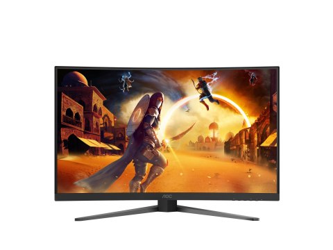 AOC C32G4Z | 32" | VA | FHD | 16:9 | 240 Hz | 0,3 ms | 1920 x 1080 pikseli | 300 cd/m² | Liczba portów HDMI: 1 | Czarny