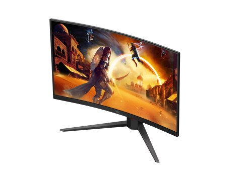 AOC C32G4Z | 32" | VA | FHD | 16:9 | 240 Hz | 0,3 ms | 1920 x 1080 pikseli | 300 cd/m² | Liczba portów HDMI: 1 | Czarny