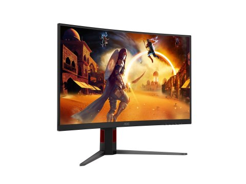 AOC C32G4Z | 32" | VA | FHD | 16:9 | 240 Hz | 0,3 ms | 1920 x 1080 pikseli | 300 cd/m² | Liczba portów HDMI: 1 | Czarny