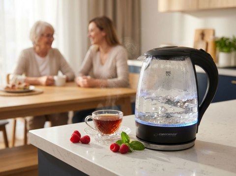 Czajnik elektryczny Esperanza Salto Angel EKK011K (2200W 1.7l; kolor czarny)
