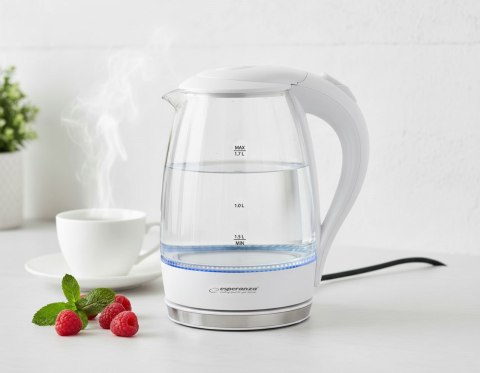 Czajnik elektryczny Esperanza Salto Angel EKK011W (2200W 1.7l; kolor biały)