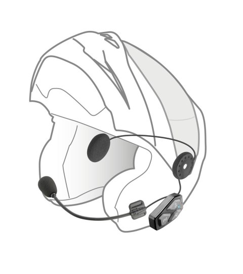 Interkom motocyklowy INTERPHONE U-COM 3, komplet na 2 kaski
