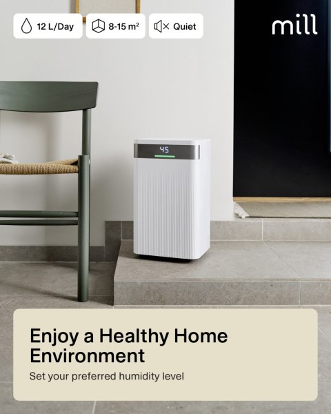 Młyn | Osuszacz | MDH12 | MDH12 | 200 W | 200 W | Pojemność zbiornika 2 litry | Pojemność zbiornika 2 litry | Maksymalna wydajno