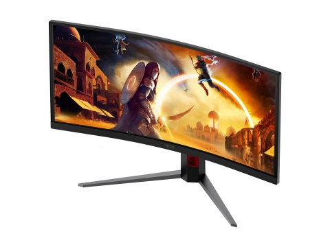 AOC CU34G4CA | 34" | Szybki wyświetlacz VA | WQHD | 21:9 | 180 Hz | 1 ms | 3440 x 1440 pikseli | 450 cd/m² | Liczba portów HDMI: