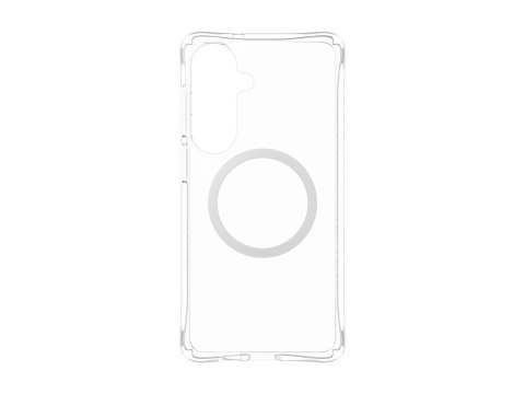 Etui CARE marki PanzerGlass „Samba" - przezroczyste z białym Qi - do nowego Samsunga Galaxy S26 Plus | PanzerGlass