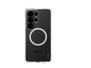 Etui CARE marki PanzerGlass „Samba" - przezroczyste z białym Qi - do nowego Samsunga Galaxy S26 Ultra | PanzerGlass
