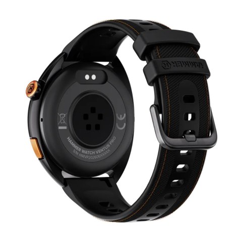 Hammer Ventus PRO | Smartwatch | GPS (satelitarny) | AMOLED | 1,43" | Wodoodporny | Czarny