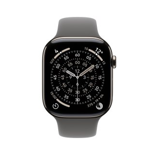Apple Watch Series 11 OLED 42 mm Cyfrowy 374 x 446 px Ekran dotykowy 5G Tytan Wi-Fi GPS