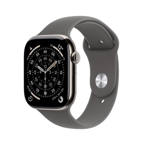 Apple Watch Series 11 OLED 42 mm Cyfrowy 374 x 446 px Ekran dotykowy 5G Tytan Wi-Fi GPS