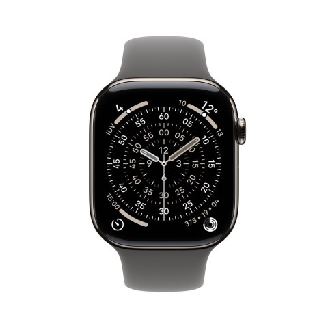 Apple Watch Series 11 OLED 46 mm Cyfrowy 416 x 496 px Ekran dotykowy 5G Tytan Wi-Fi GPS