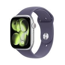 Apple Watch Series 11Â GPS + Cellular 46mm Silver Aluminium Case with Purple Fog Sport Band - M/L