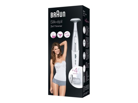 Depilator Braun Precision | Silk-épil FG1100 | Bezprzewodowy | Liczba stopni długości: 2 | Biały