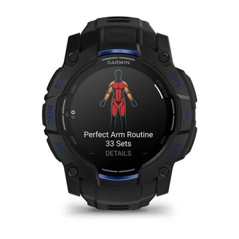 Garmin Instinct 3 3,3 cm (1.3") AMOLED 45 mm Cyfrowy 416 x 416 px Czarny GPS