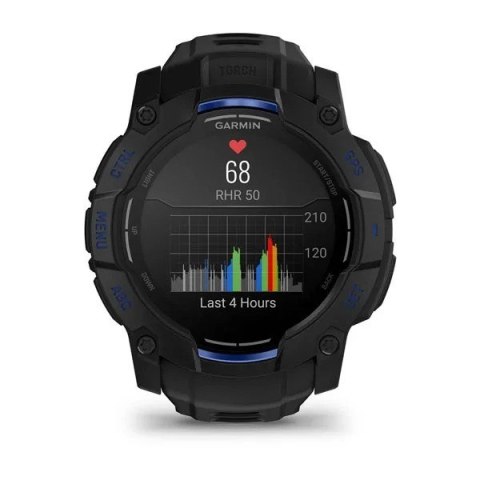 Garmin Instinct 3 3,3 cm (1.3") AMOLED 45 mm Cyfrowy 416 x 416 px Czarny GPS