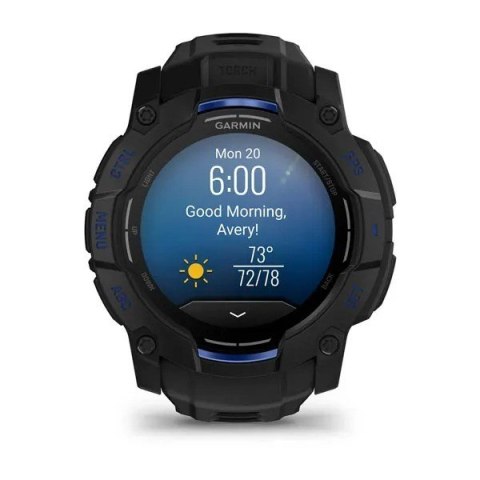 Garmin Instinct 3 3,3 cm (1.3") AMOLED 45 mm Cyfrowy 416 x 416 px Czarny GPS