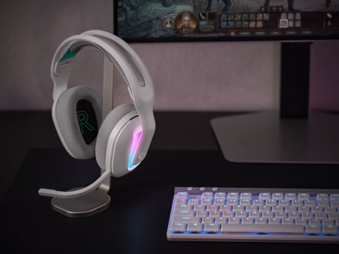 Logitech G G522 Lightspeed Zestaw słuchawkowy Bezprzewodowy Opaska na głowę Gaming USB Type-C Bluetooth Biały