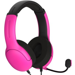 PDP Nebula Zestaw słuchawkowy Przewodowa Opaska na głowę Gaming Czarny, Różowy