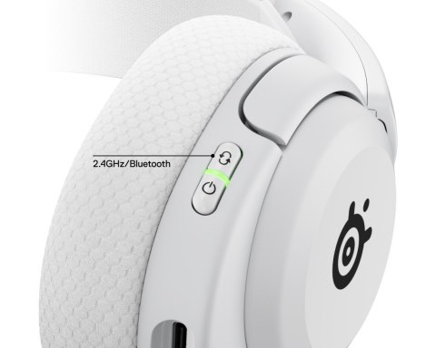 Słuchawki Steelseries Arctis Nova 5P Wireless Zestaw słuchawkowy Bezprzewodowy Opaska na głowę Gaming USB Type-C Bluetooth Biały