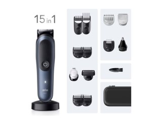 Trymer do włosów Braun | Seria All-in-One 7 AIO7580 | Bezprzewodowy | Do strzyżenia na mokro i na sucho | Liczba stopni długości