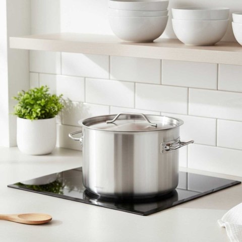 GARNEK GASTRONOMICZNY Z POKRYWĄ STALOWĄ Ø45cm 44L KINGHOFF KH-2027