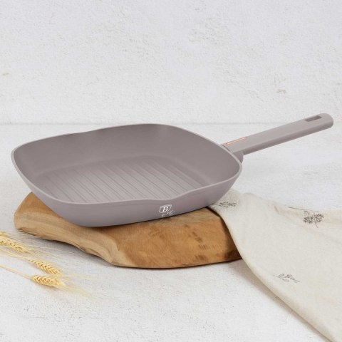 PATELNIA GRILLOWA TYTANOWA 28cm BERLINGER HAUS BH-8096 TAUPE
