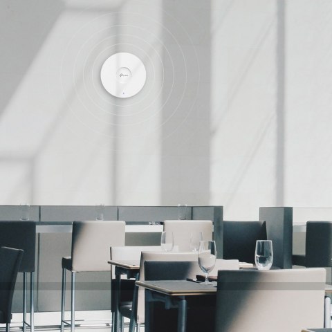 TP-LINK | AX3000 Sufitowy punkt dostępowy WiFi 6 | EAP650 | 802.11ax | 2.4GHz/5GHz | 2402+574 Mbit/s | 10/100/1000 Mbit/s | Port