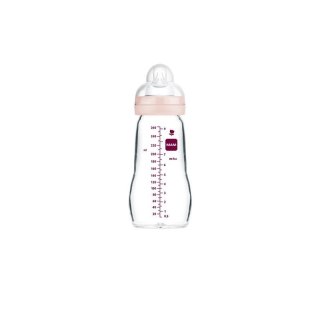 Butelka szklana 260ml girl MAM AKCESORIA