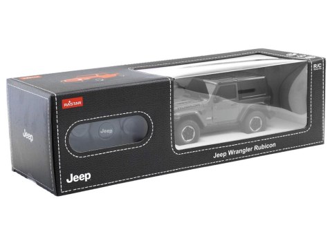 Auto JEEP Wrangler JL Rubicon Zdalnie Sterowany RC Rastar Czarny 1:24