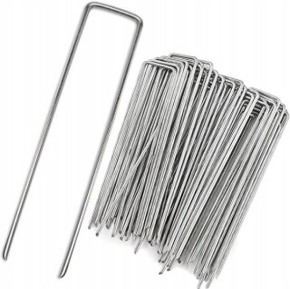 Szpilki metalowe wąskie typ U 15x2,5x15 cm 100 szt