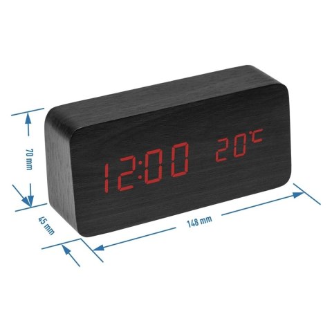 Termometr elektroniczny z budzik (170900)