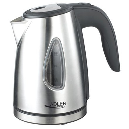 Adler | Czajnik | AD 1203 | Standard | 1630 W | 1 L | Stal nierdzewna | Obracana podstawa 360° | Gwarancja 24 miesiące