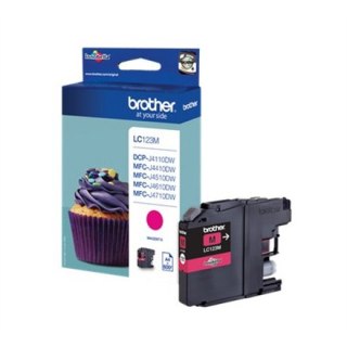 Brother LC | 123M | Magenta | Wkład atramentowy | 600 stron