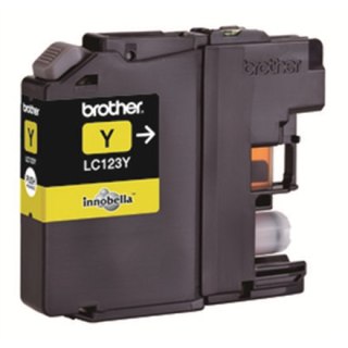 Brother LC | 123Y | Żółty | Wkład atramentowy | 600 stron