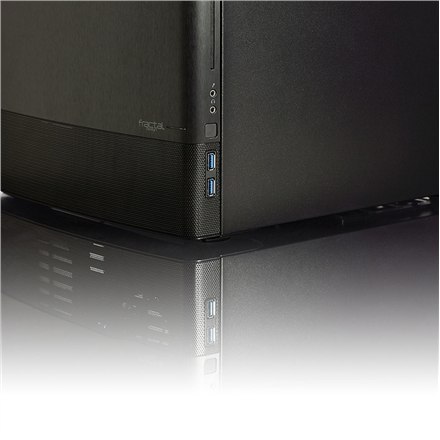 Fractal Design | NODE 804 | Okno boczne | 2 - USB 3.0Wejście/wyjście audioPrzycisk zasilania z diodą LED (biała)Dioda LED aktywn