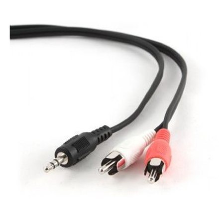 Kabel audio Cablexpert | Męski | RCA x 2 | Minijack stereo 3.5 mm | 1.5 m | Gwarancja: 12 miesięcy