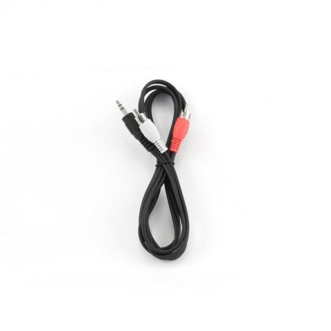 Przewód audio Cablexpert | Męskie | RCA x 2 | Minijack stereo 3,5 mm | Długość 2,5 m. Gwarancja producenta: 24 miesiące.