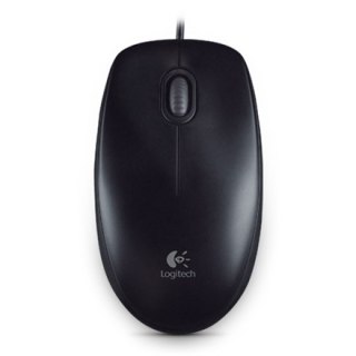 Logitech | Myszka | B100 | Przewodowa | Czarna