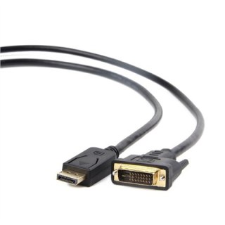 Cablexpert | CC-DPM-DVIM | Kabel Display | Męski | 24+1 pin cyfrowy DVI | Męski | 20 pin DisplayPort | 1.8 m | Czarny