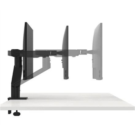 Dell | Uchwyt biurkowy | MSA20 | Wysokość, pochylenie, obrót, głębokość | 19-38 " | Maksymalna waga (udźwig) 10 kg | Czarny